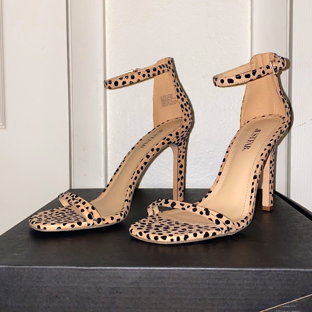 JustFab Cheetah Print Stilettos